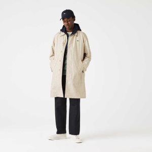 Lacoste Heritage 3-in-1 Check Trench Bej Rengi Beyaz | MP9065174