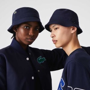 Lacoste Organic Pamuklu Bucket Lacivert Mavi | VL2514068