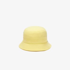 Lacoste Organic Pamuklu Bucket Sarı | SX7140286