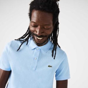 Lacoste Original L.12.12 Slim Fit Petit Pique Pamuklu Mavi | DE5831967