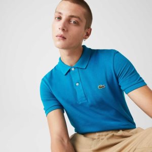 Lacoste Original L.12.12 Slim Fit Petit Pique Pamuklu Mavi | LR3589210