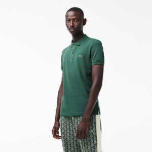 Lacoste Original L.12.12 Slim Fit Petit Pique Pamuklu Yeşil | NR1527908