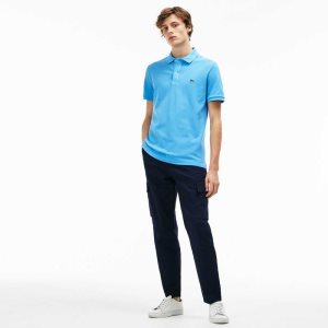 Lacoste Original L.12.12 Slim Fit Petit Pique Pamuklu Açık Mavi | SN5106824