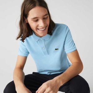Lacoste Original L.12.12 Slim Fit Petit Pique Pamuklu Açık Mavi | WD1263857