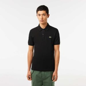 Lacoste Original L.12.12 Slim Fit Petit Pique Pamuklu Siyah | WG1635289