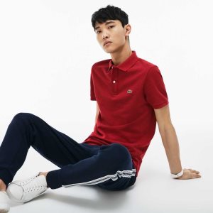 Lacoste Original L.12.12 Slim Fit Petit Pique Pamuklu Kırmızı | ZA3759062