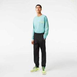 Lacoste Parça with GPS Coordinates Siyah | SJ5782609