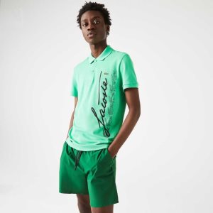 Lacoste Regular Fit Signature Pamuklu Pique Yeşil | KY0973812