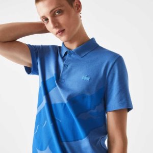 Lacoste Regular Fit Stretch Organic Pamuklu Mavi | VX6835091
