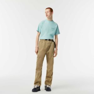 Lacoste Relaxed Fit Su-Repellent Parça Bej Rengi | PQ2645180