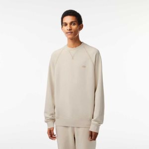 Lacoste Round Neck Organic Pamuklu Bej Rengi | SN0384726