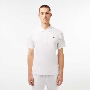 Lacoste SPORT Nefes Alabilir Abrasion-Resistant Interlock Beyaz | RJ3078169
