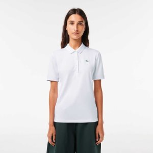 Lacoste SPORT Nefes Alabilir Stretch Golf Beyaz Lacivert Mavi | FZ0789263