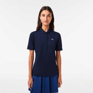 Lacoste SPORT Nefes Alabilir Stretch Golf Lacivert Mavi Beyaz | HY7918432