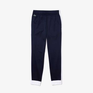 Lacoste SPORT Pique Jogging Lacivert Mavi Beyaz Lacivert Mavi | VX6475389