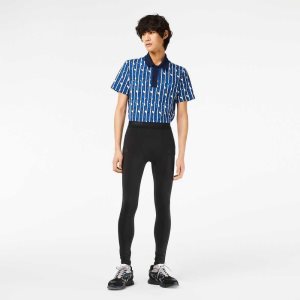 Lacoste SPORT Recycled Polyester Leggings Siyah | PW1967283