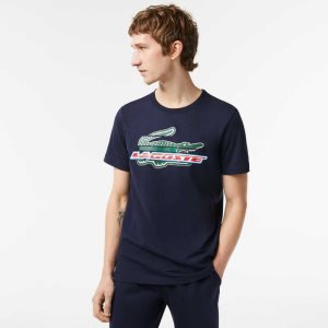Lacoste SPORT Regular Fit Organic Pamuklu Lacivert Mavi | IP5968173