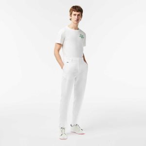 Lacoste SPORT Stretch Golf Chinos Beyaz | WM9723018