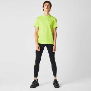 Lacoste SPORT Thermal Leggings Siyah Sarı | UP2478956
