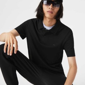 Lacoste Slim Fit Organic Stretch Pamuklu Pique Siyah | EG3157928