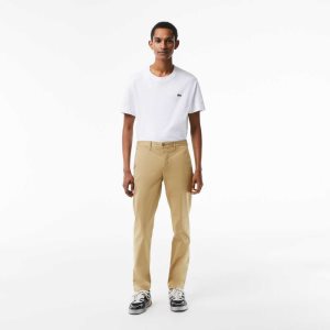 Lacoste Slim Fit Stretch Pamuklu Chinos Bej Rengi | YX5801746