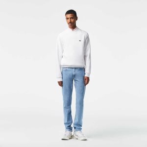 Lacoste Slim Fit Stretch Pamuklu Denim Mavi | IL3821047