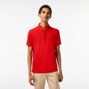 Lacoste Smart Paris Stretch Pamuklu Kırmızı | ZN9738042