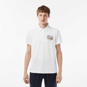Lacoste Spor Miami Open Edition Pique Beyaz | VR0837412
