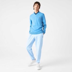 Lacoste Tapered Fit Fleece Mavi | HQ7948056
