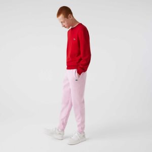 Lacoste Tapered Fit Fleece Pembe | DP8976234