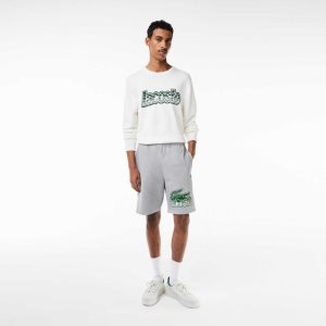 Lacoste Unbrushed Pamuklu Fleece Gri | PB5291378